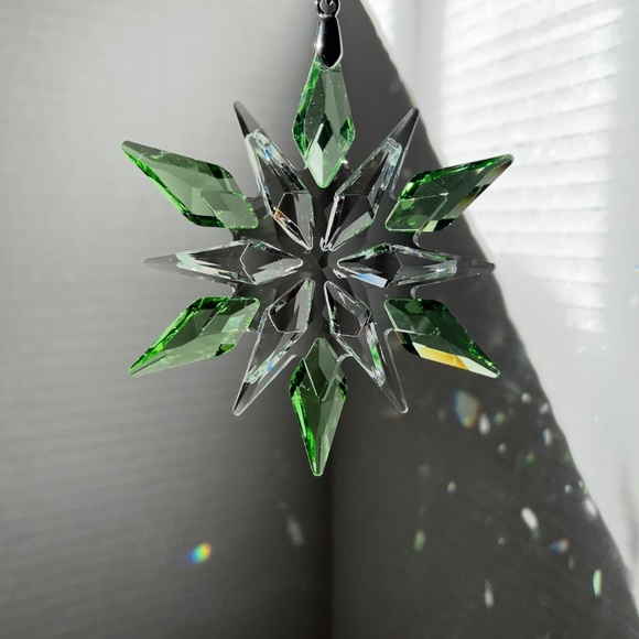 Crystal Snowflake Sun Catcher Christmas Tree Decor Czech Bohemia Crystal Gift - Picture 11 of 11